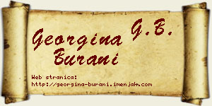 Georgina Burani vizit kartica